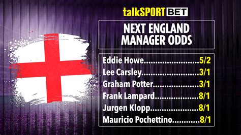 next england manager odds|Iba pa.